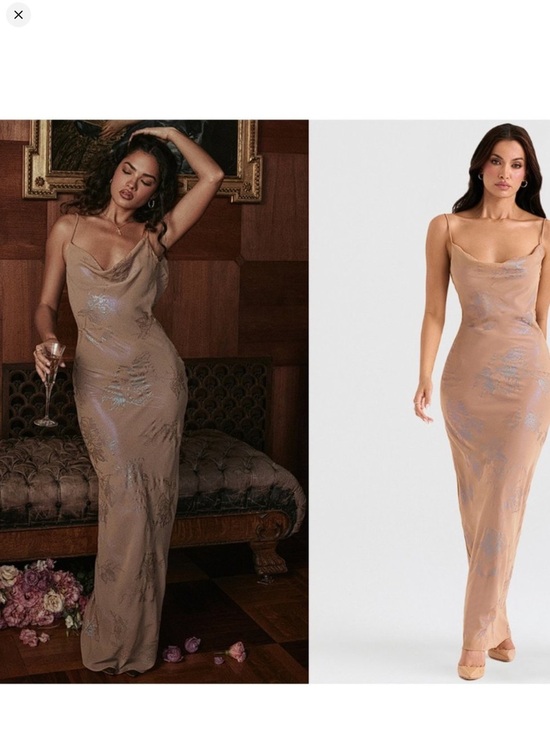 House of CB Dresses & Skirts - House of CB Nude Iridescent Slip Maxi  with Subtle Lavender Sheen Homecoming